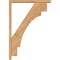 Ekena Millwork Merced Block Smooth Bracket w/ Offset Brace, Western Red Cedar, 3 1/2"W x 28"D x 40"H BKT0402X28X40MRC05SWR - alternate 4